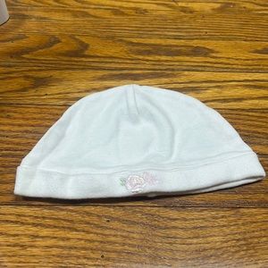 🦄$1 add on item🦄 FIRST IMPRESSIONS | ivory/pink floral embroidery cap